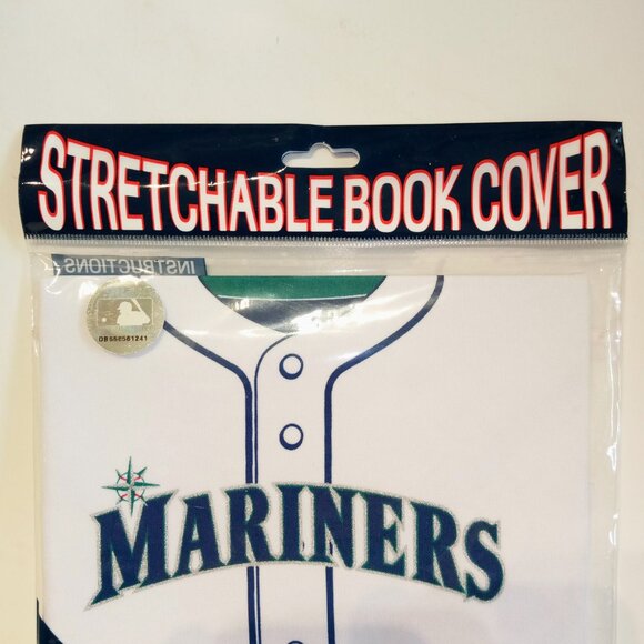 Seattle Mariners Book Covers   Lot of 3   MLB  Stretchable Fabric  Washable  NEW - Picture 4 of 10